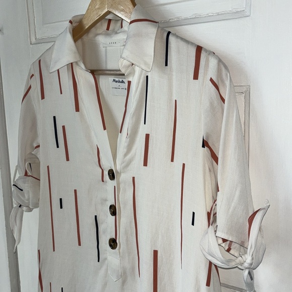 LUSH COLLARED POPOVER SHIRT DRESS - Picture 2 of 9